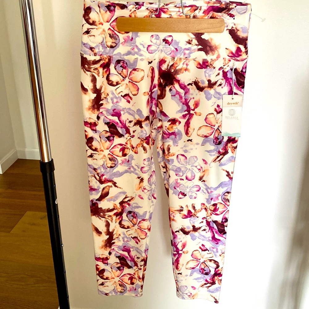 Pink, purple and peach leggings NWT